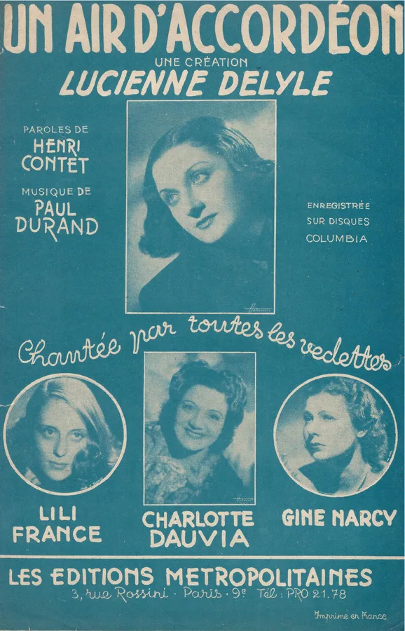 Cover for Lucienne Delyle | Paul Durand | Un Air d'Accordeon | Chanson