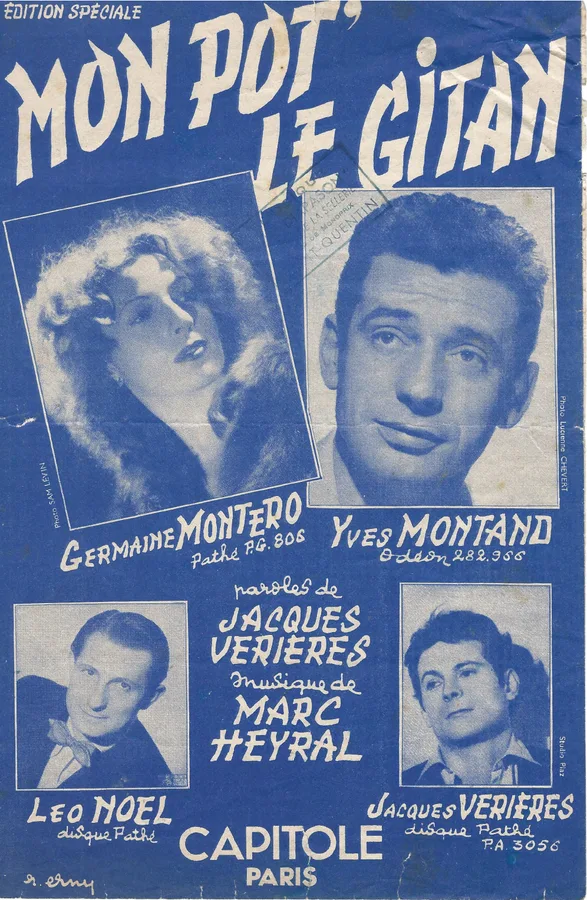 Cover for Yves Montand | Marc Heyral | Mon pot le gitan | Chanson