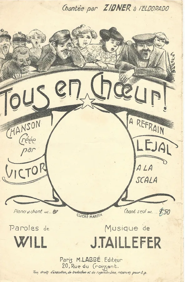 Cover for J. Taillefer | Victor Lejal | Tous en Choeur! | Vocals