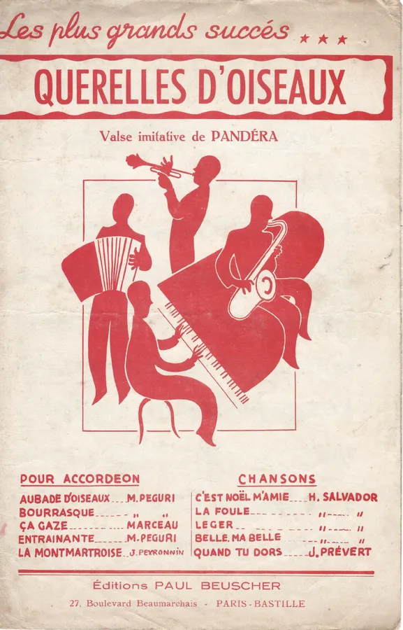 Cover for Pandera | Querelles D'Oiseaux | Accordeon | Violon