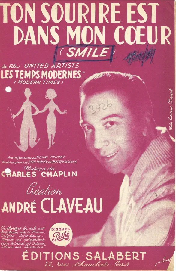 Cover for Andre Claveau | Charles Chaplin | Ton sourire est dans mon coeur | Smile