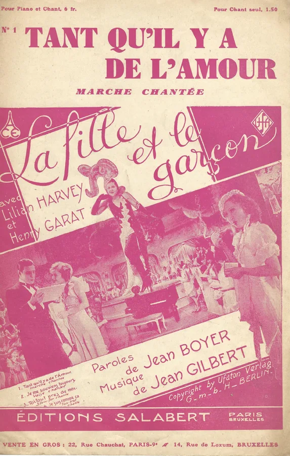 Cover for Jean Gilbert | Henry Garat | Tant qu'il y a de l'amour | Vocals