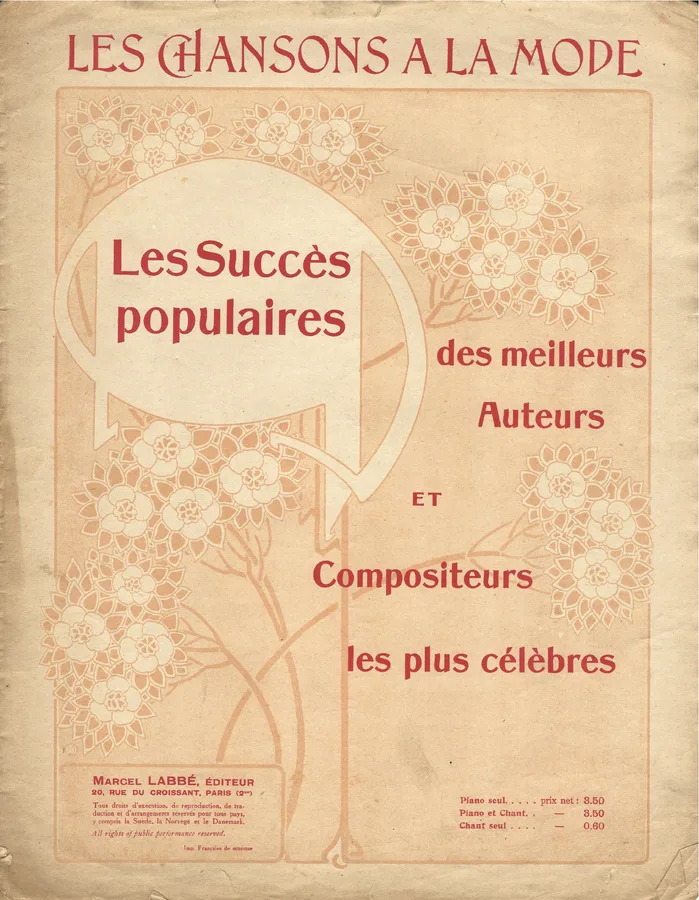 Cover for Edouard Mathe | Cueillons les roses | Piano | Vocals
