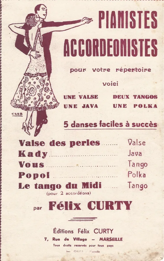 Cover for Felix Curty | Kady | Accordion