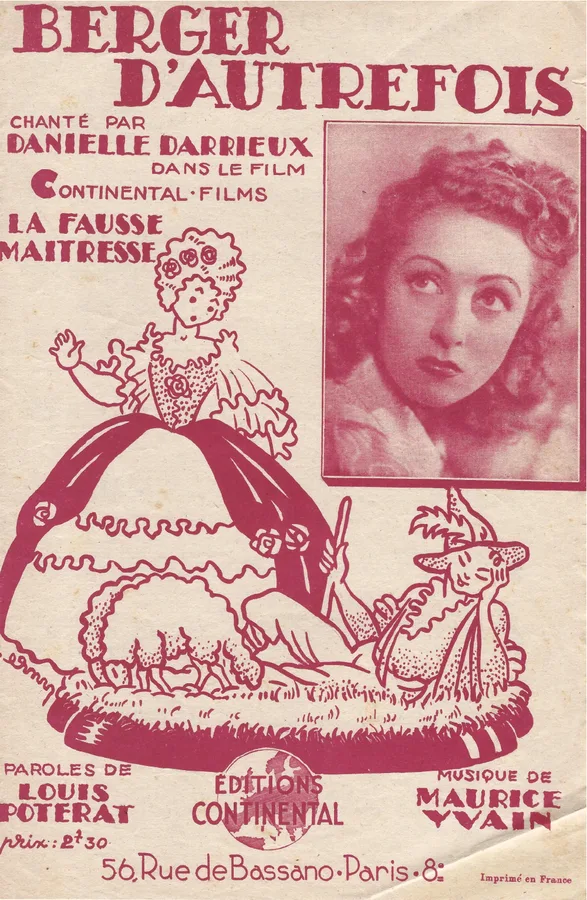Cover for Danielle Darrieux | Maurice Yvain | Berger d'Autrefois | Chanson