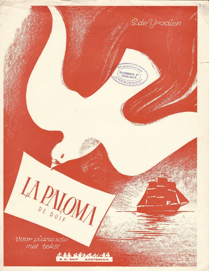 Cover for S. de Yradier | La Paloma | Piano | Vocals