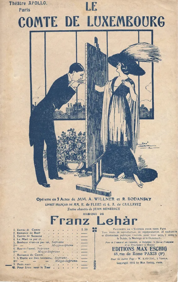 Cover for Franz Lehar | Petit Mari | Le Comte de Luxembourg | Chanson