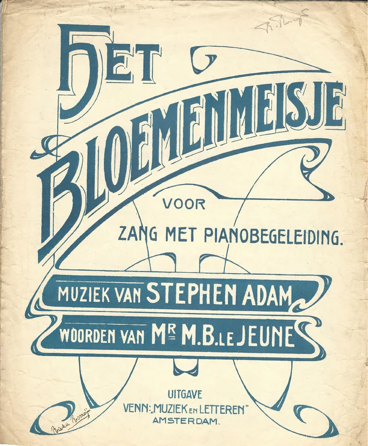 Cover for Stephen Adam | Het Bloemenmeisje | Piano | Vocals