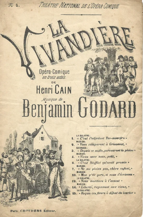 Cover for Benjamin Godard | La Vivandiere | Viens avec nous petit | Chanson