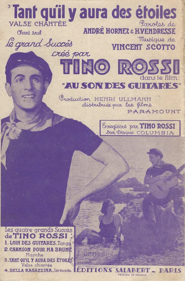 Cover for Tino Rossi | Vincent Scotto | Tant qu'il y aura des etoiles | Chanson