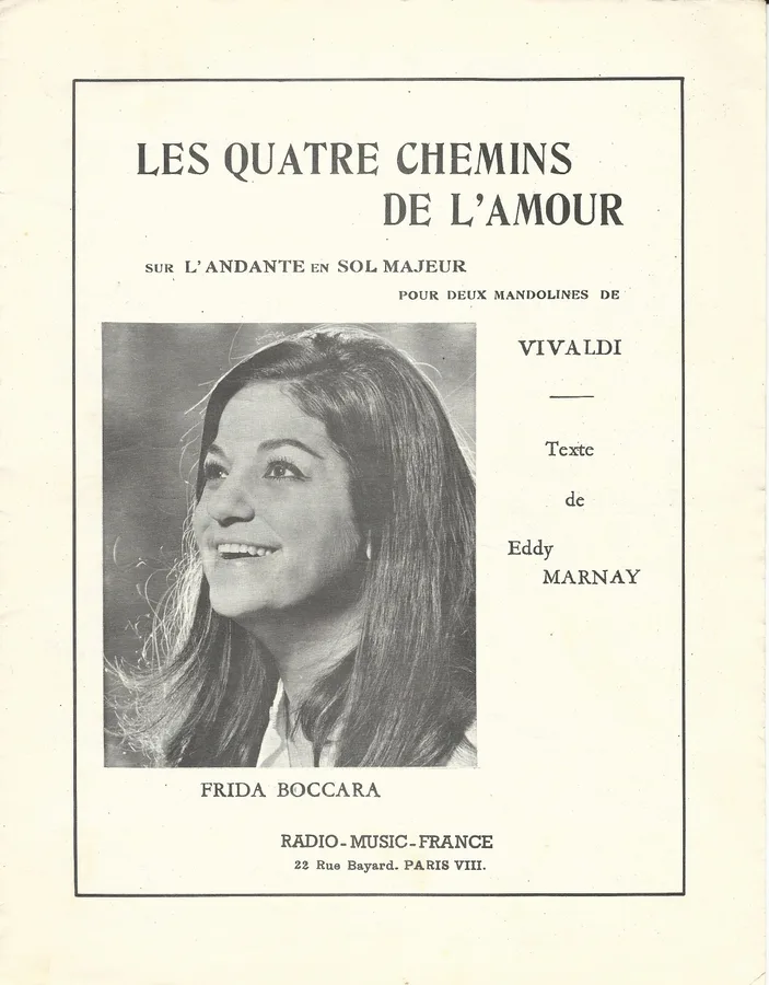 Cover for Antonio Vivaldi | Frida Boccara | Les quatre chemins de l'amour | Piano | Vocals