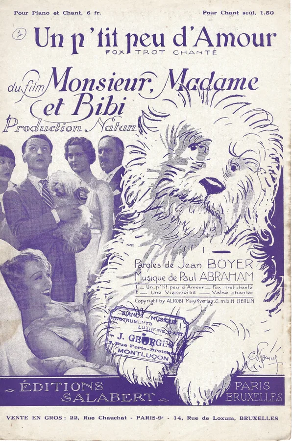 Cover for Paul Abraham | Jean Boyer | Un p'tit peu d'Amour | Chanson