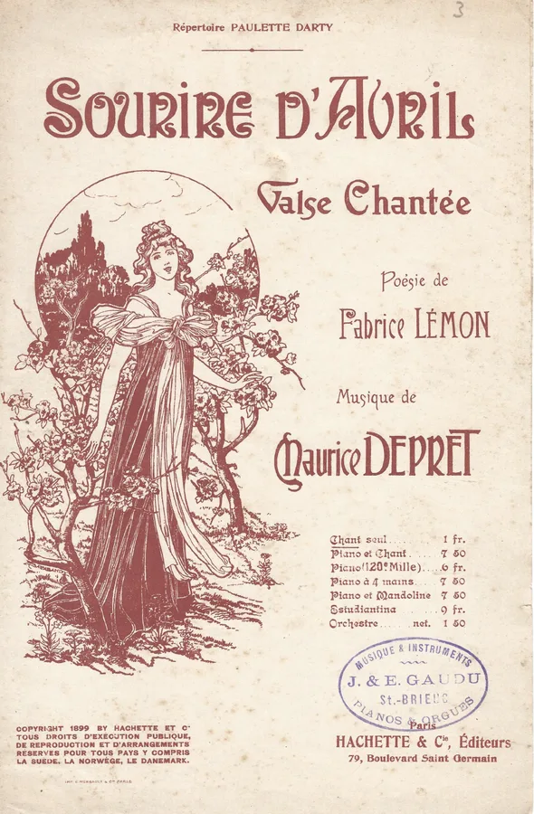 Cover for Paulette Darty | Maurice Depret | Fabrice Lemon | Sourir d'Avril | Chanson