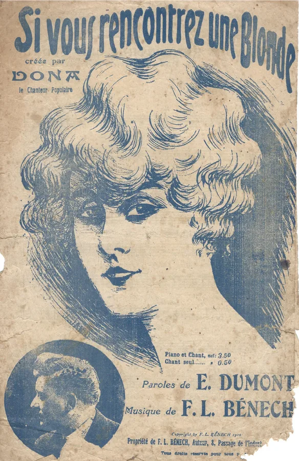 Cover for F.L. Benech | E. Dumont | Si vous rencontrez une Blonde | Chanson
