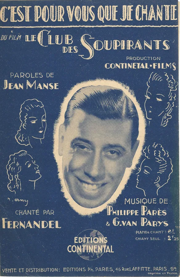 Cover for Fernandel | Georges van Parys | C'est pour vous que je chante  | Vocals