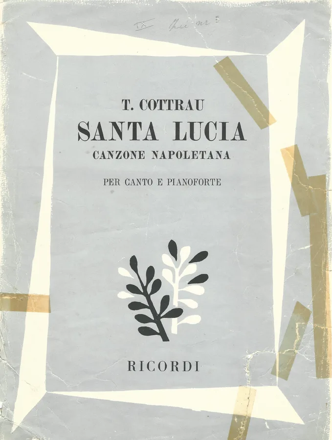 Cover for Teodoro Cottrau | Santa Lucia | Piano | Vocals