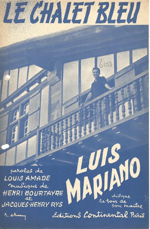 Cover for Henri Bourtayre | Louis Mariano | Le chalet bleu | Accordion | Vocals