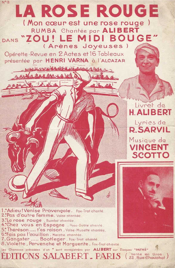 Cover for Vincent Scotto | Alibert | La Rose Rouge | Chanson