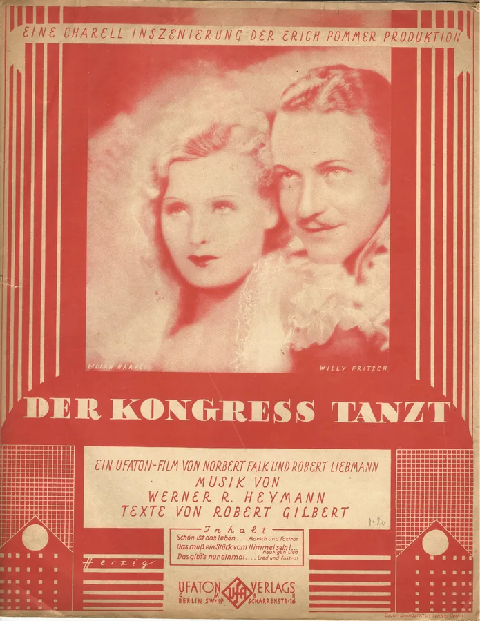 Cover for W.R. Heymann | Der Kongress Tanzt | Piano | Vocals