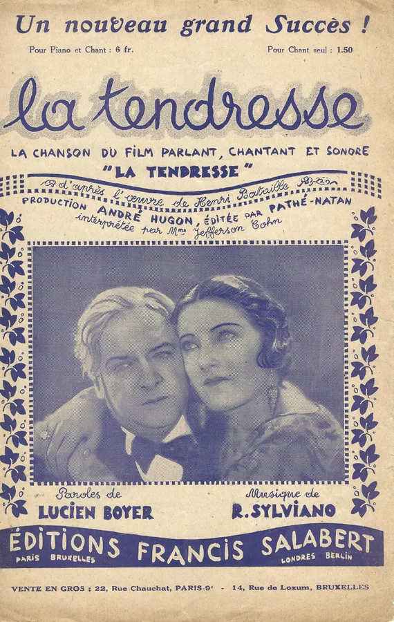 Cover for Rene Sylviano | La tendresse | Chanson