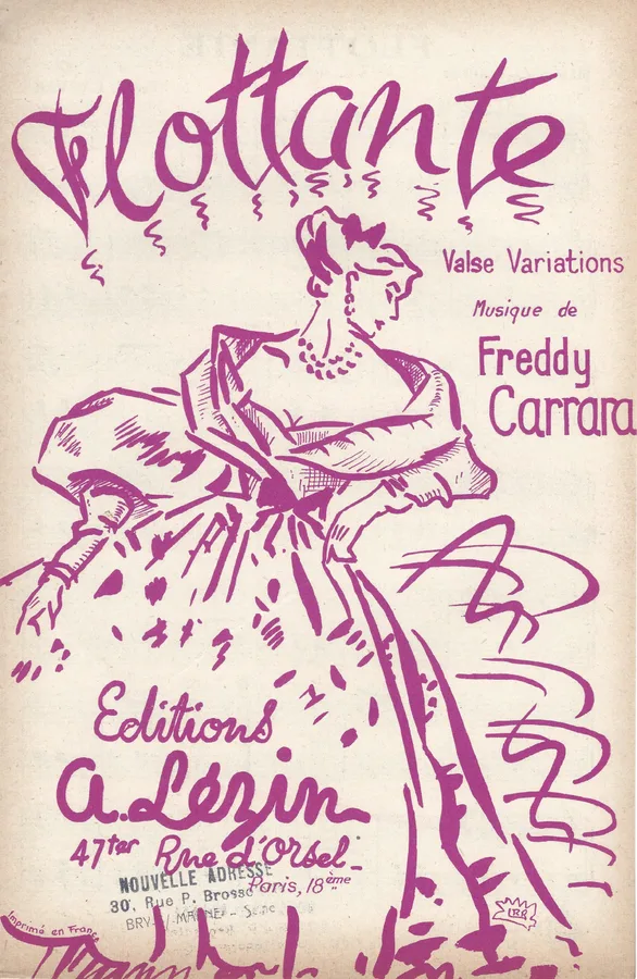 Cover for Freddy Carrara | Flottante | Piano | Accordion