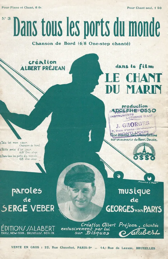 Cover for Georges van Parys | Dans tous les ports du monde | Chanson