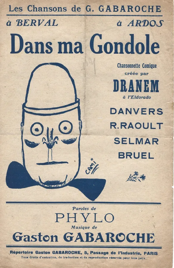Cover for Dranem | Gaston Gabaroche | Phylo | Dans ma Gondole | Chanson