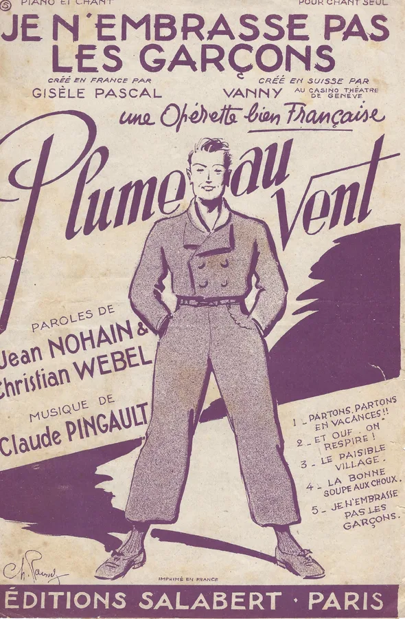 Cover for Claude Pingault | Je n'embrasse pas les garcons | Chanson