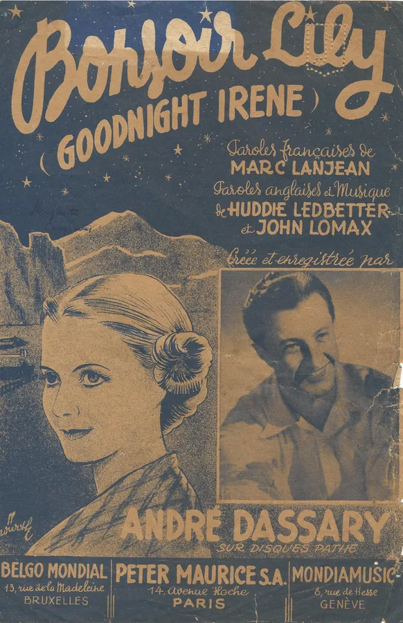 Cover for Andre Dassary | John Lomax | Goodnight Irene | Bonsoir Lily | Vocals