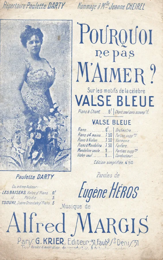 Cover for Paulette Darty | Alfred Margis | Pourquoi ne pas M'Aimer | Vocals