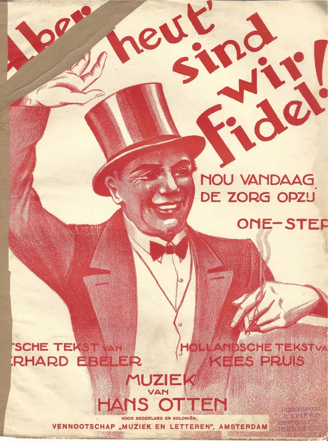 Cover for Hans Otten | Kees Pruis | Nou vandaag de zorg opzij | Piano | Vocals