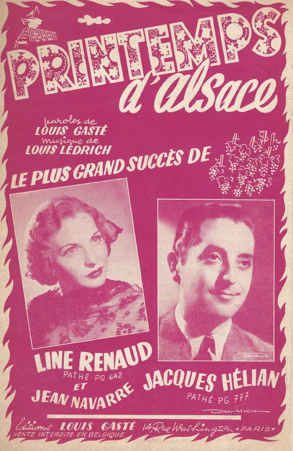 Cover for Line Renaud | Louis Gaste | Louis Ledrich | Printemps d'Alsace | Chanson