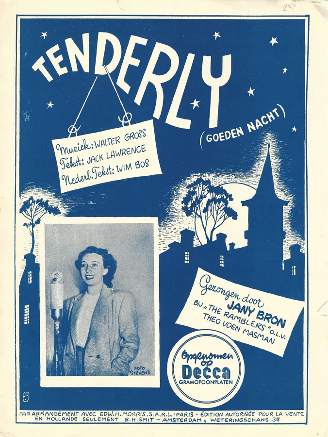 Cover for Jack Lawrence | Walter Gross | Ramblers | Tenderly | Piano | Vocals