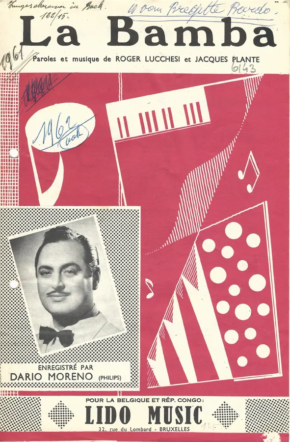 Cover for Dario Moreno | Jacques Plante | La Bamba | Piano | Vocals