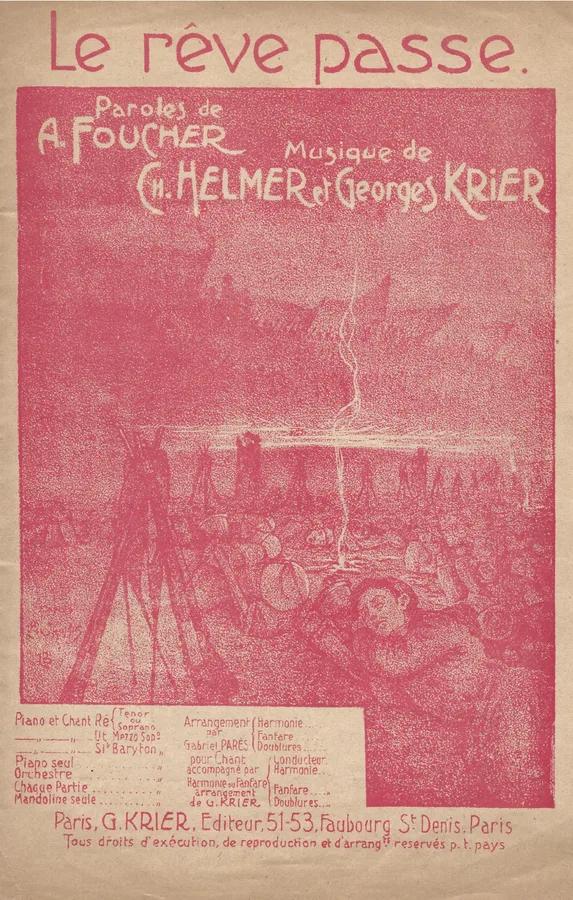 Cover for Ch. Helmer | G. Krier | La reve passe | Chant | Vocals