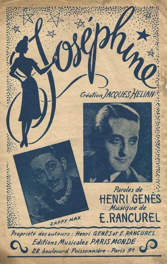 Cover for Jacques Helian | E. Rancurel | Josephine | Vocals