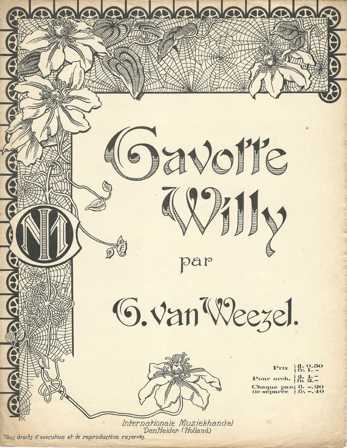 Cover for Gerrit van Weezel | Gavotte Willy | Piano