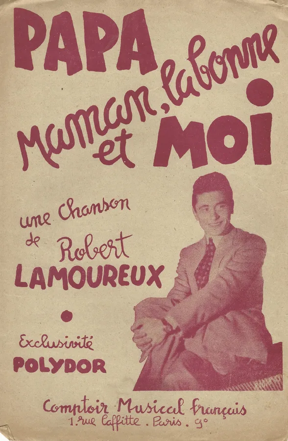 Cover for Robert Lamoureux | Papa Maman la bonne et Moi | Piano | Vocals