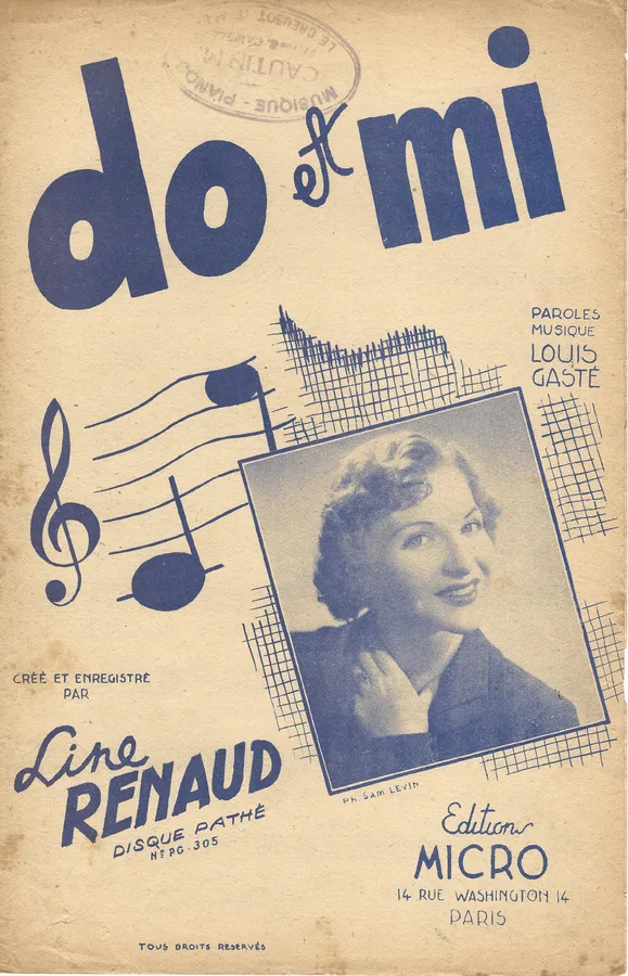 Cover for Line Renaud | Louis Gaste | Do et mi | Chanson