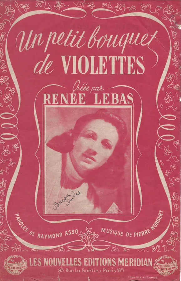 Cover for Renee Lebas | Pierre Norbert | Un Petit Bouquet de Violettes | Chanson