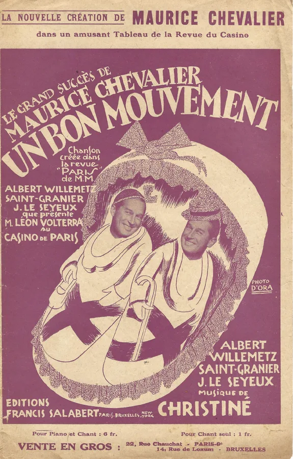 Cover for Maurice Chevalier | Henri Christiné | Un bon mouvement | Vocals