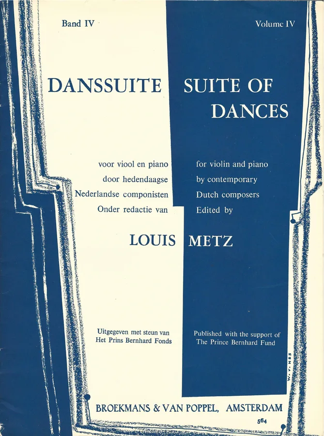 Cover for Louis Metz | Danssuite | Suite of Dances | Piano | Violin