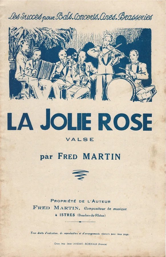 Cover for Fred Martin | La jolie rose | Piano