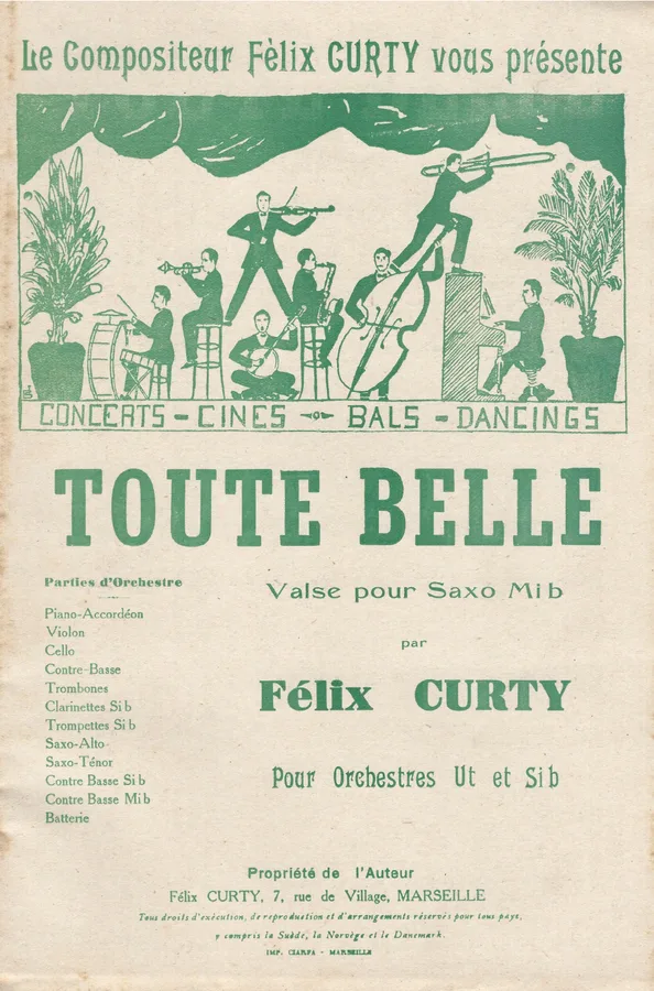Cover for Felix Curty | Toute Belle | Accordion | Violin