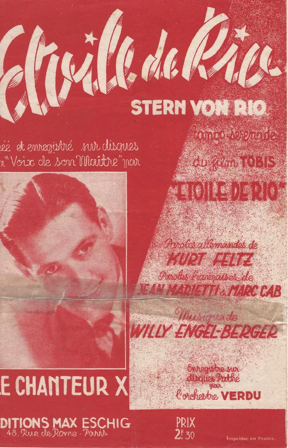 Cover for Willy Engel-Berger | Kurt Feltz | Etoile de Rio | Stern von Rio | Chanson