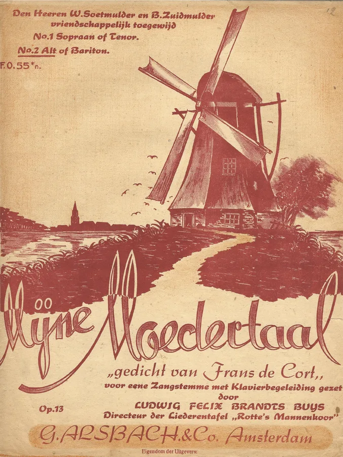 Cover for Ludwig F.B. Buys | Frans de Cort | Mijne Moedertaal 2 | Piano | Vocals