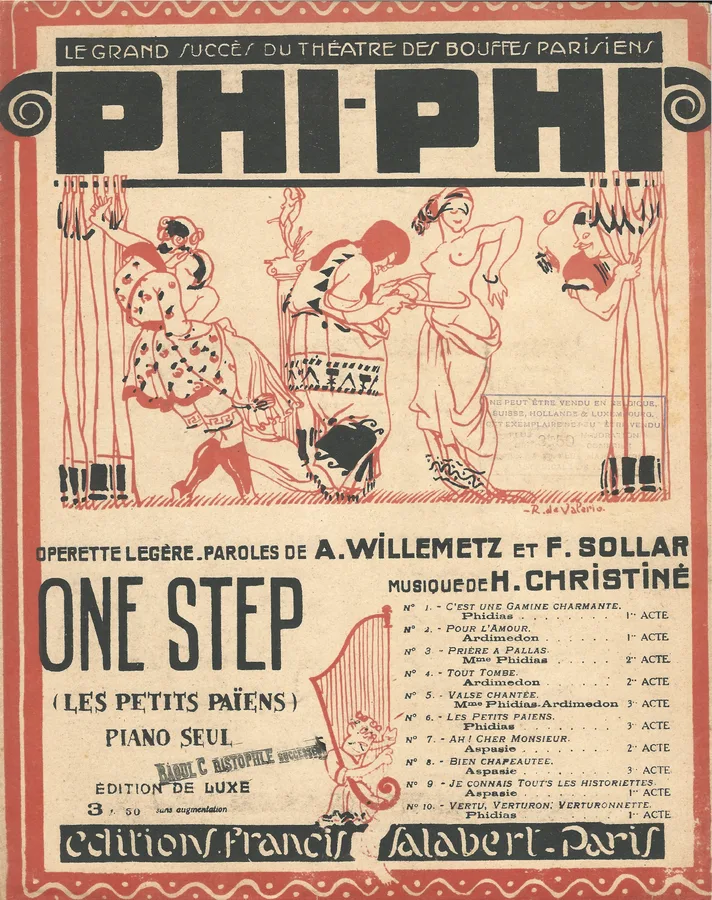Cover for Henri Christiné | A. Willemetz | Phi-Phi | Piano