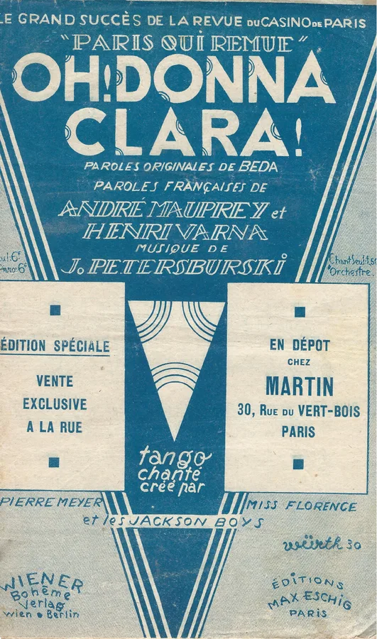 Cover for Robert Katscher | Henri Varna | La Blonde Elisabeth | Chanson No. 2
