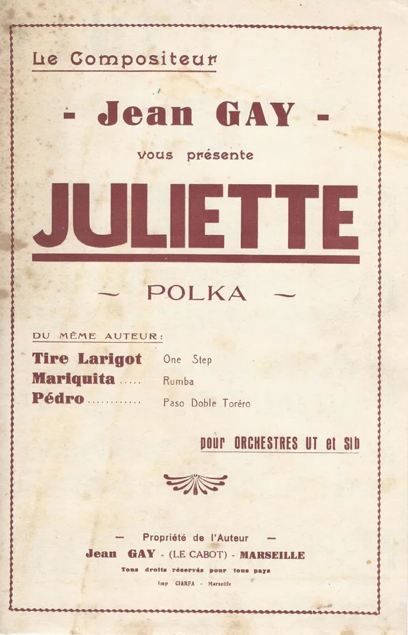 Cover for Jean Gay | Juliette | Orchestra