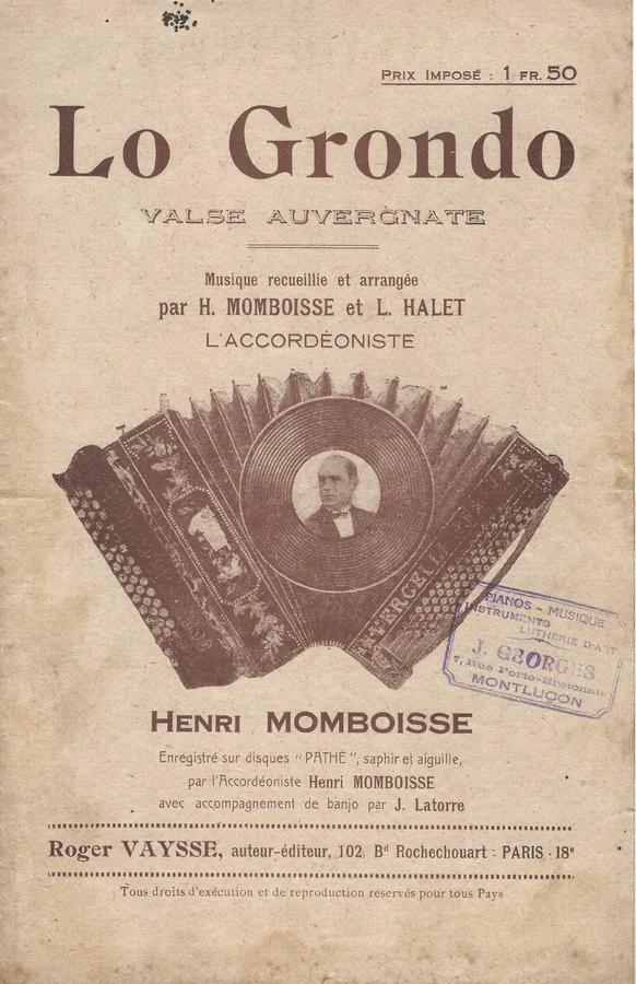 Cover for Henri Momboisse | Laurant Halet | Lo Grondo | Piano | Accordion
